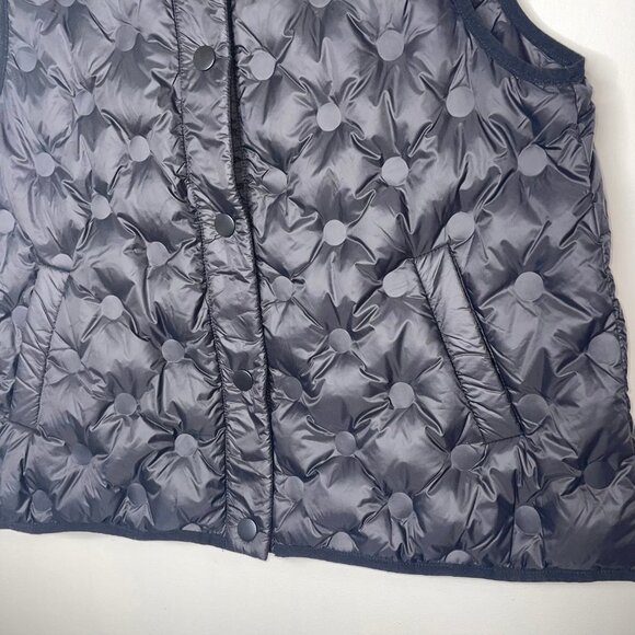 MASAI Copenhagen Down Black Puffer Vest Lagenlook Size Large - Picture 8 of 13